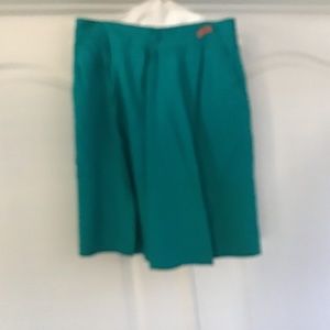 Skorts (Shorts).  Dark leaf green